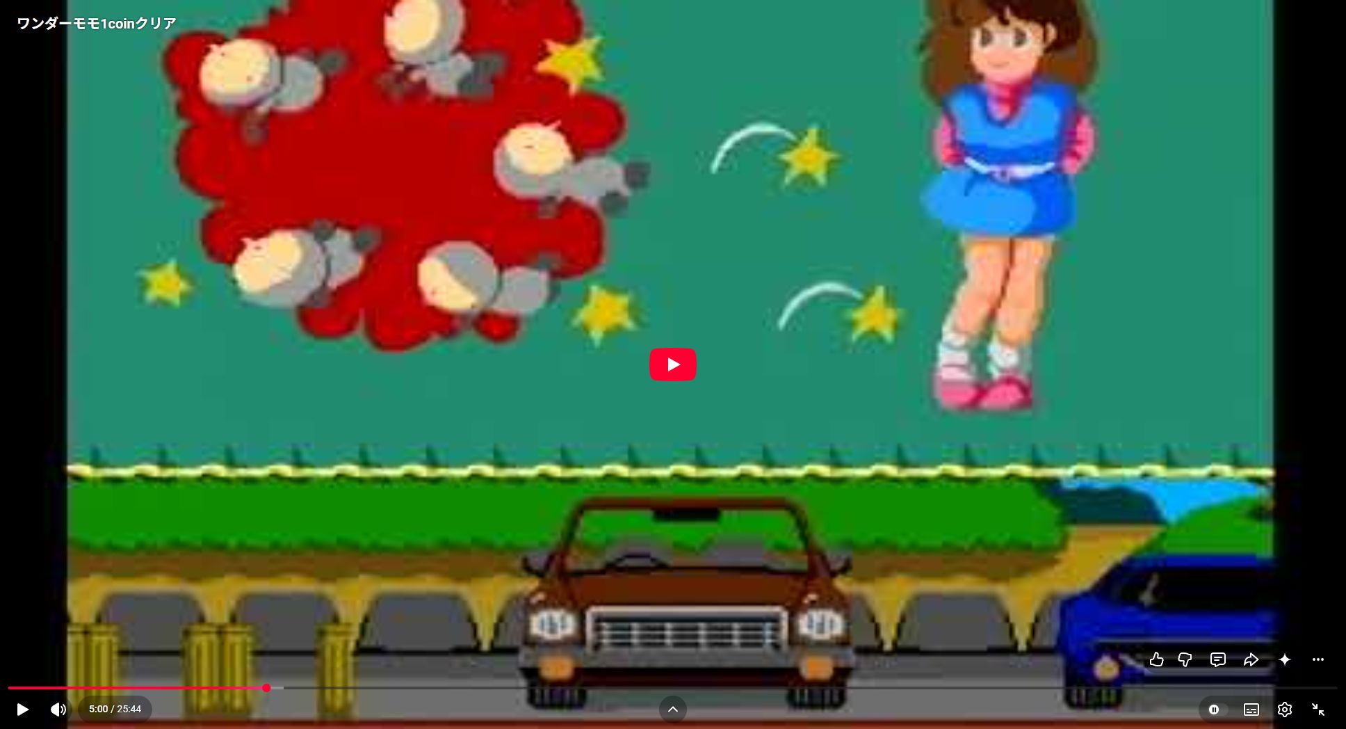 第5〜8幕攻略|中盤の敵配置と被弾回避のゲーム画面